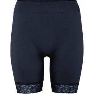 Decoy Long Shorts With Lace Marineblå X-Large Dame