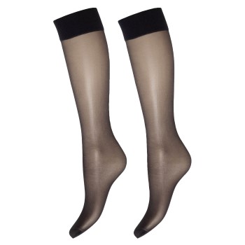 Decoy Strømper 2P Soft Lux 15 DEN Knee-high Socks Sort polyamid One Size Dame Decoy Strømper 2P Soft Lux 15 DEN Knee-high Socks Sort polyamid One Size Dame