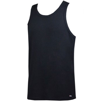 FILA Round Neck Tank Top Sort bomuld Medium Herre FILA Round Neck Tank Top Sort bomuld Medium Herre