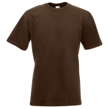 Fruit of the Loom Valueweight Crew Neck T Brun bomuld Large Herre Fruit of the Loom Valueweight Crew Neck T Brun bomuld Large Herre