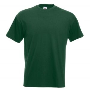 Fruit of the Loom Valueweight Crew Neck T Mørkgrøn bomuld Medium Herre