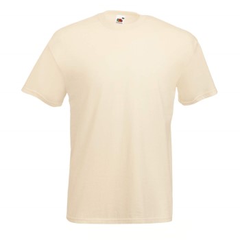 Fruit of the Loom Valueweight Crew Neck T Sand bomuld Large Herre Fruit of the Loom Valueweight Crew Neck T Sand bomuld Large Herre