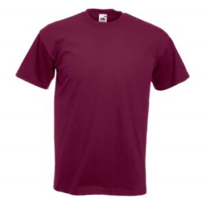 Fruit of the Loom Valueweight Crew Neck T Vinrød bomuld Large Herre