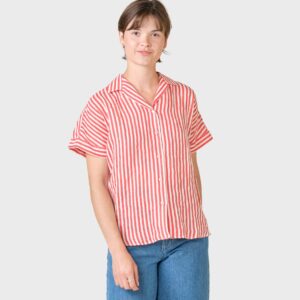 Klitmøller Collective - Amanda shirt - Cream/red - XS