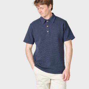 Klitmøller Collective - Banks polo tee - Navy - S