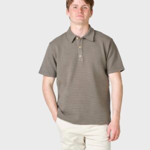 Klitmøller Collective - Banks polo tee - Taupe - S