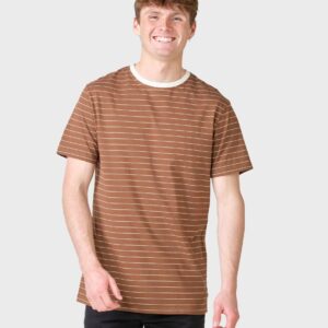 Klitmøller Collective - Tom tee - Burnt sienna/cream - S