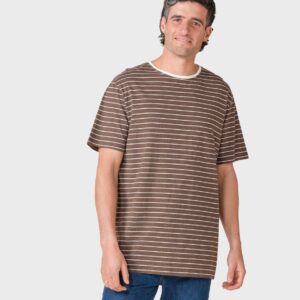 Klitmøller Collective - Tom tee - Taupe/cream - S