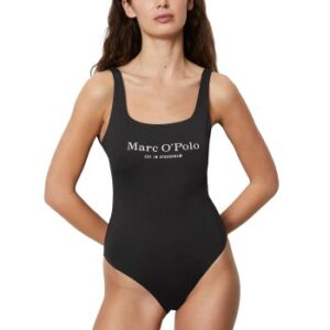 Marc O Polo Logo Swimsuit Sort Small Dame