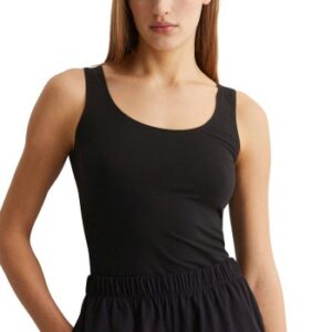 Marc O Polo Lounge Tank Top Sort bomuld Small Dame