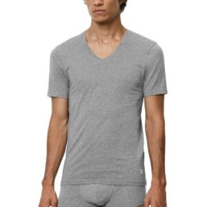 Marc O Polo Men V-Neck Shirts 2P Grå bomuld Small Herre