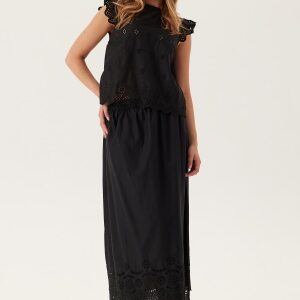 ONLY Onllou Life Emb Long Skirt Black XS
