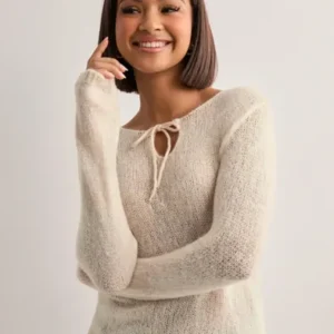 Only - Beige - Onlmisty Ls String Pullover Ex Knt