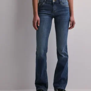 Only - Blå - Onlblush Lw Flared Dnm REA1303 Noos