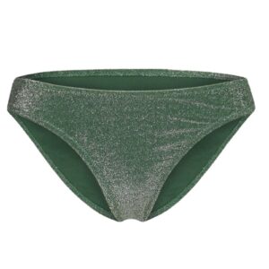 Pieces - Badetøj - PC Bling Bikini Brief Lurex Sww - Dark Green/Silver Lur