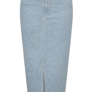 Pieces - Nederdel - PC Billo HW Midi Skirt - Light Blue Denim