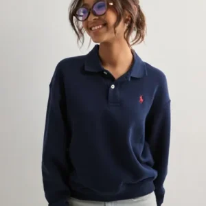 Polo Ralph Lauren - Blå - Polo Po Flc-Long Sleeve-Sweatshirt