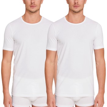 Schiesser 2P 95-5 Organic Cotton Crew Neck Hvid økologisk bomuld Small Herre Schiesser 2P 95-5 Organic Cotton Crew Neck Hvid økologisk bomuld Small Herre