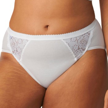 Sloggi Trusser 4P Chic Midi Lace Briefs Hvid bomuld 38 Dame Sloggi Trusser 4P Chic Midi Lace Briefs Hvid bomuld 38 Dame