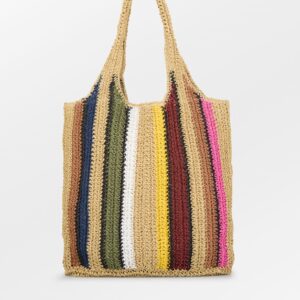 Striped Wafted Carolina Bag