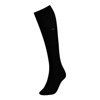 Tommy Hilfiger Strømper Women Cotton Knee High Sock Sort bomuld Str 39/42 Dame Tommy Hilfiger Strømper Women Cotton Knee High Sock Sort bomuld Str 39/42 Dame