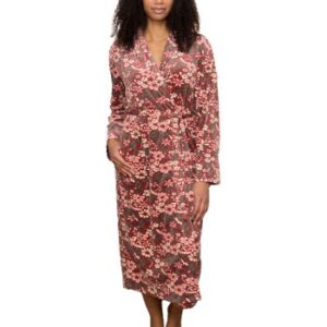 Trofe Flora Robe Velvet Silk Fleece Flerfarvet polyester Medium Dame