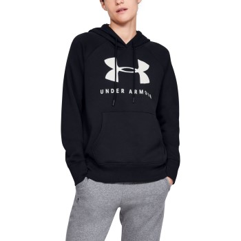 Under Armour Rival Fleece Sportstyle Hoodie Sort Medium Dame Under Armour Rival Fleece Sportstyle Hoodie Sort Medium Dame