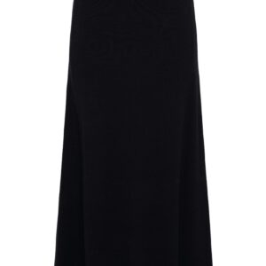 Y.A.S - Nederdel - Fonny HW Ankle Knit Skirt - Black