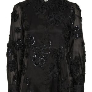Y.A.S - Skjorte - YAS Frima Ls Shirt S. - Glitter Black