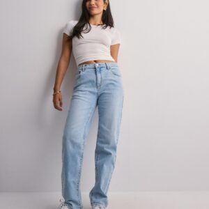 Abrand Jeans - Blå - 95 Mid Straight Beronna Rcy