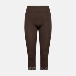 Capri leggings "seamless" | Polyamid | Brun