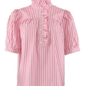 Continue - Bluse - Ariana Stripe Pink - Pink Stripe