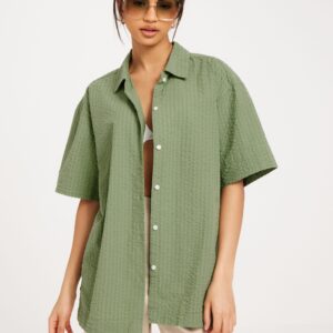 JJXX - Gr⌀n - Jxliva Oversized Ss Shirt Wvn