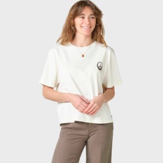 Klitmøller Collective - Melina tee - Cream/taupe - XS