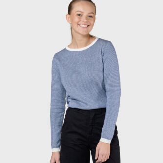 Klitmøller Collective - Rosa knit - Cream/ocean - XS