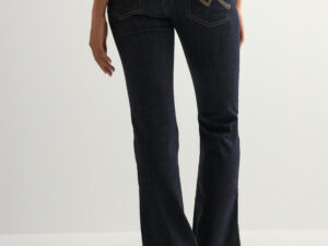 Nelly - Blå - Mid Waist Perfect Bootcut Jeans