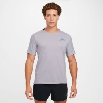 Nike Dri-FIT Solar Chase Short Sleeve Tee Str. S Grå