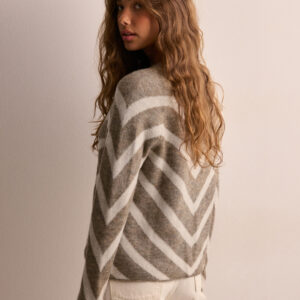Only - Beige - Onleliza L/S Pullover Knt Noos