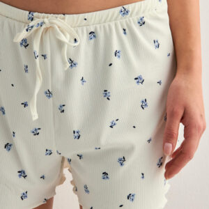 Only - Blå - Onlmirse Aop Shorts Jrs