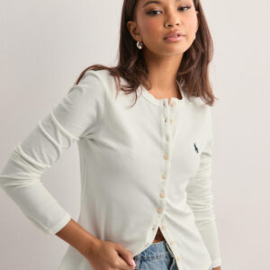 Polo Ralph Lauren - Hvid - Cn Msh Bt-Long Sleeve-Cardigan