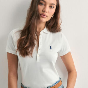 Polo Ralph Lauren - Hvid - Julie Polo-Slim-Short Sleeve-Polo Shirt
