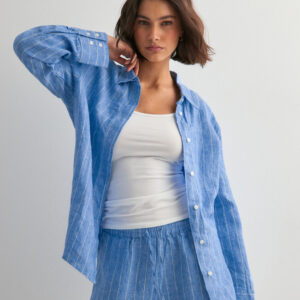 Sams⌀e Sams⌀e - Blå - Sanot shirt 14329