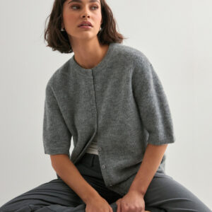 Sams⌀e Sams⌀e - Grå - Saanoura ss cardigan 7355