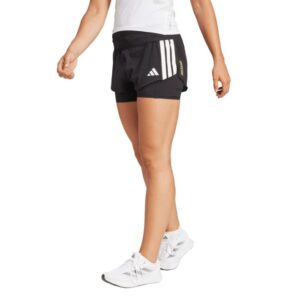 adidas Adizero 2i1 Shorts Str. L - Letvægts shorts til løb med indbygget indershorts