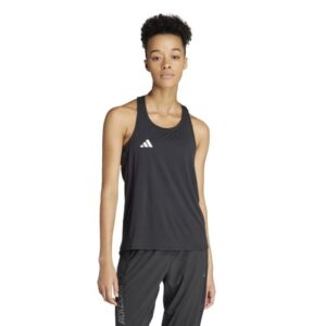 adidas Adizero Essentials Dame Tanktop - S, Let & Åndbar, Reflekterende Sort