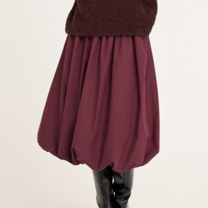 A-View - Nederdel - Fia Long Baloon Skirt - Bordeaux (Levering slut juli)