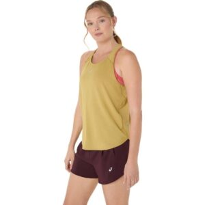ASICS Road Tank Str. M Dame - Gul Singlet til løb med optimal komfort og bevægelsesfrihed
