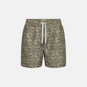 Badeshorts "willy" | 100% polyester | Grå m. mønster
