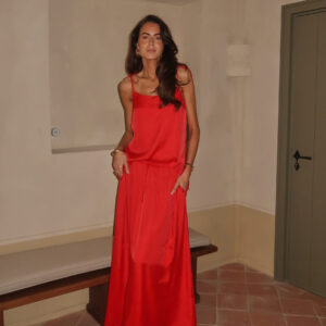 CC Viscose Maxi Satin Skirt