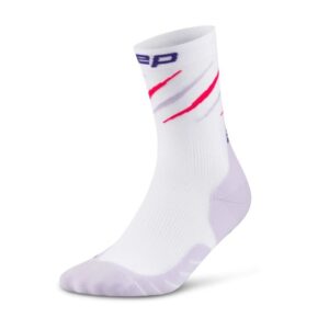 CEP Run Edt. Claws Mid Cut Socks Str. 34-37 II Hvid / Lilla